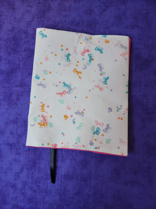 Pink unicorn adjustable book sleeve