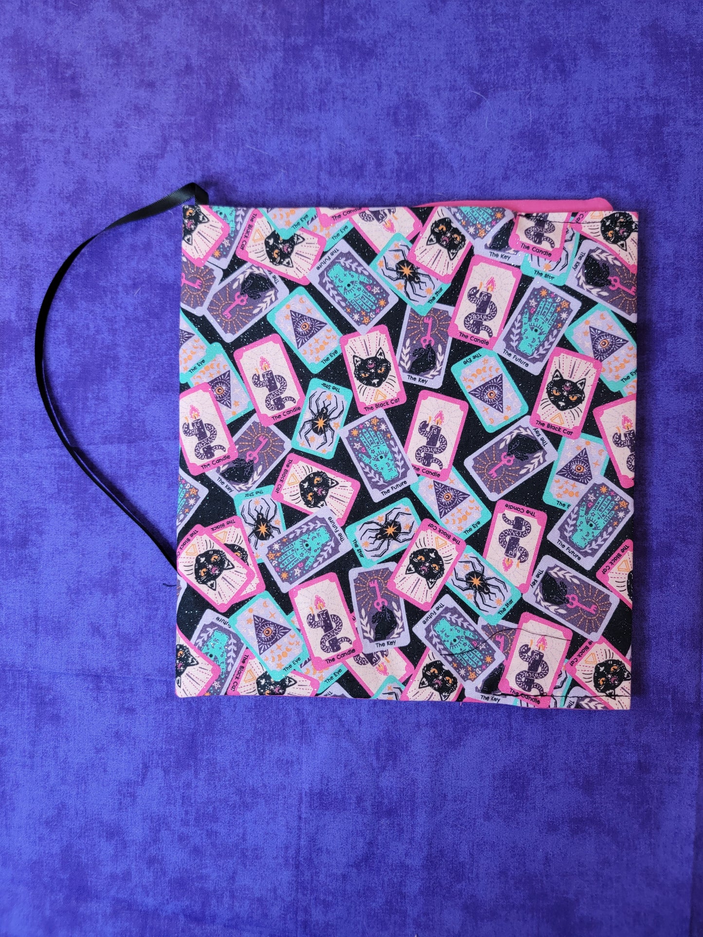 Glitter tarot cards adjustable book sleeve
